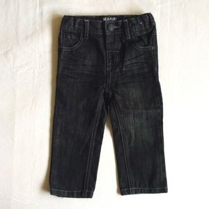 NASS distressed black straight leg denim jeans 12 months baby boy